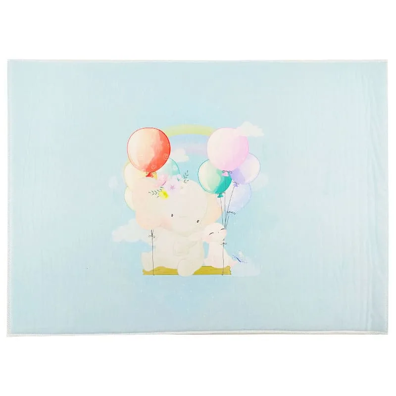 پادری بچگانه طرح خرگوش و بادکنک ماوی کارپت Mavi Carpet