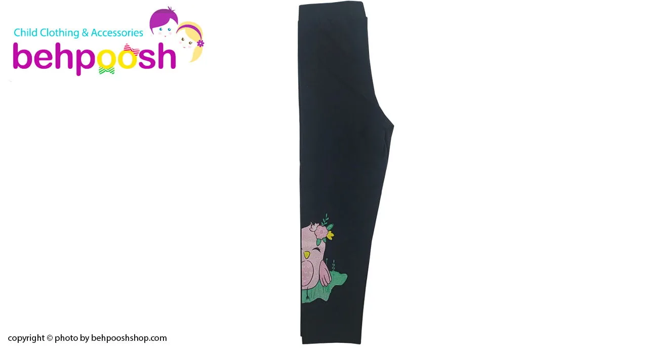 ست بلوز آستین بلند و شلوار دخترانه طرح آهو گلبهی