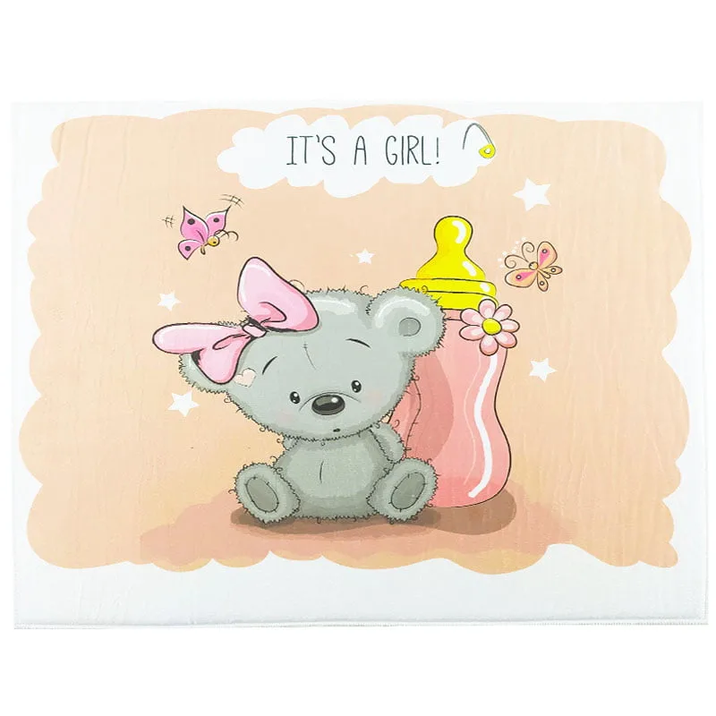 پادری بچگانه طرح خرس و پروانه ماوی کارپت Mavi Carpet