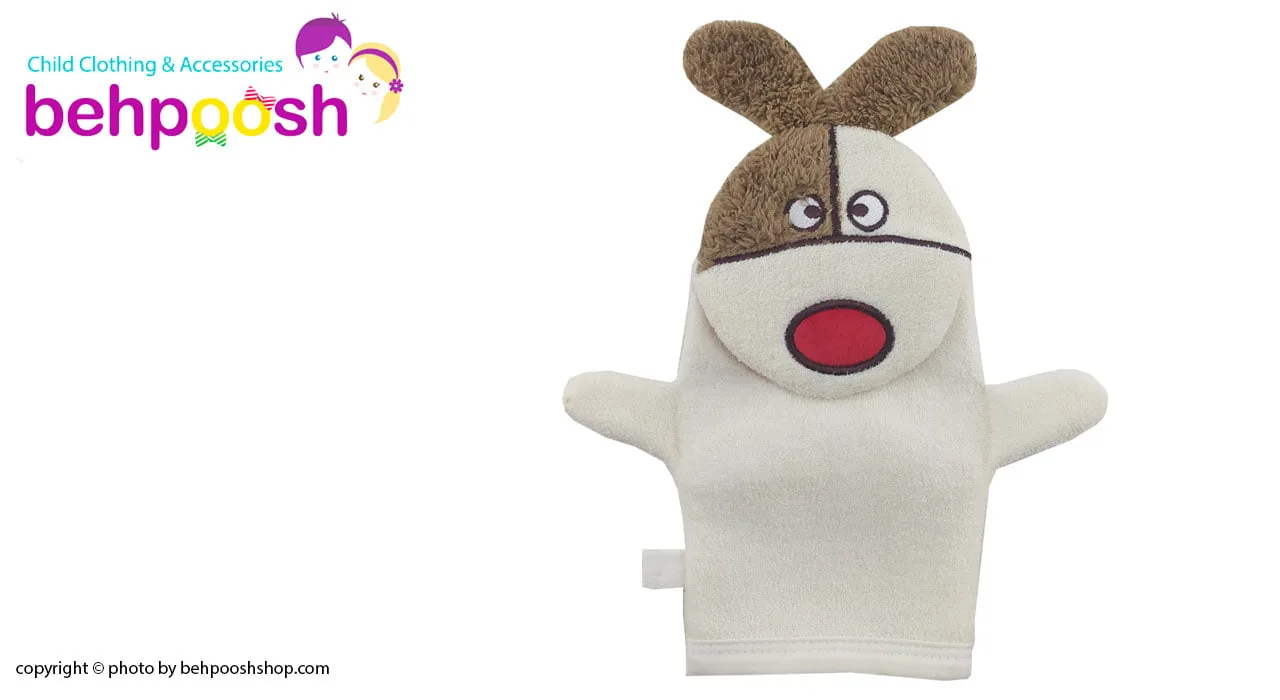 لیف حمام عروسکی بچگانه طرح سگ