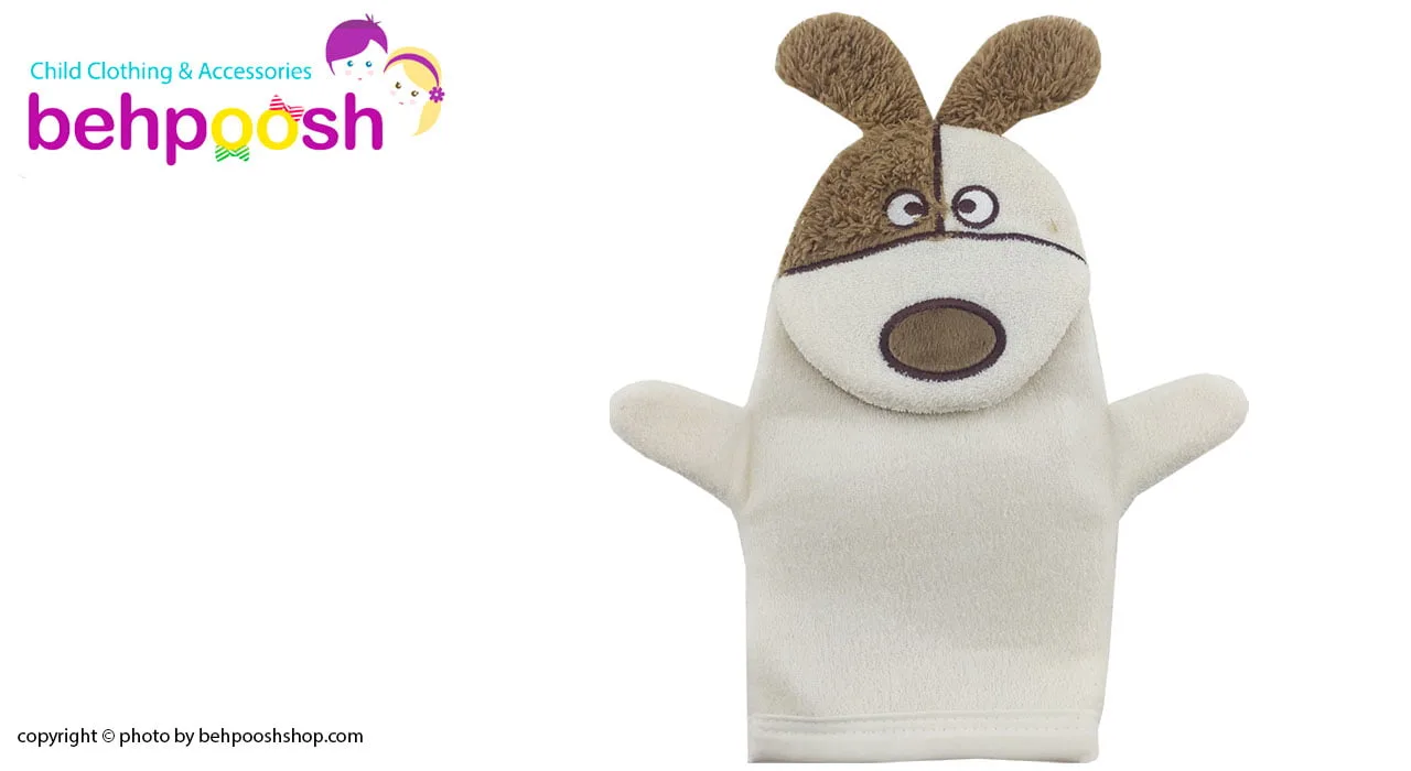 لیف حمام عروسکی بچگانه طرح سگ