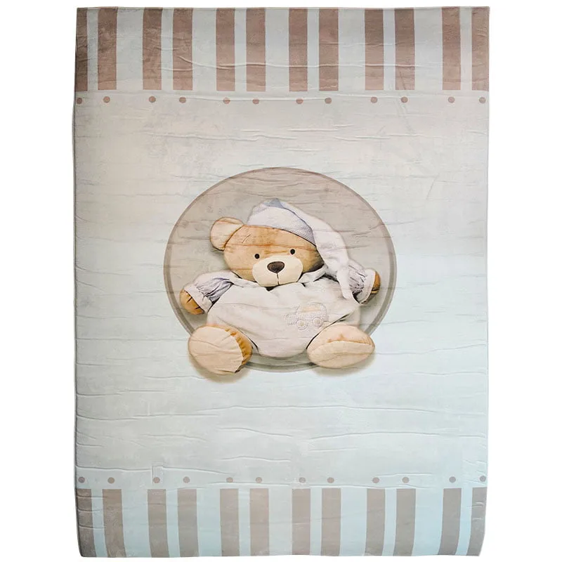 فرش اتاق کودک طرح خرس نانان تدی ماوی كارپت Mavi Carpet