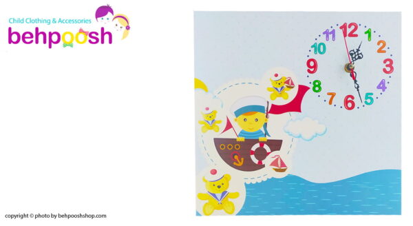 ساعت دیواری اتاق کودک طرح پونی و پرنسس ماوی کارپت Mavi Carpet