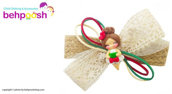 گیره سر دخترانه عروسکی کنفی Perance hairbows