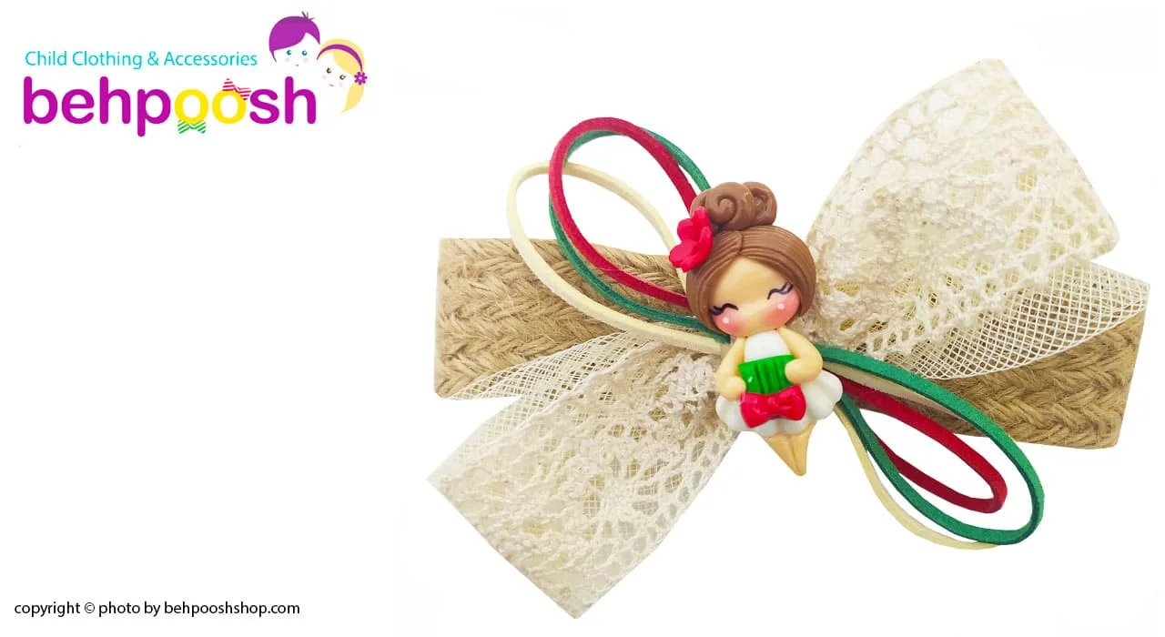 گیره سر دخترانه عروسکی کنفی Perance hairbows