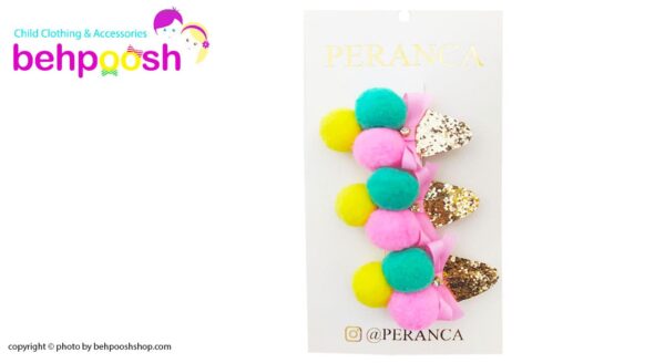 گیره مو دخترانه طرح بستنی و پاپیون Perance hairbows