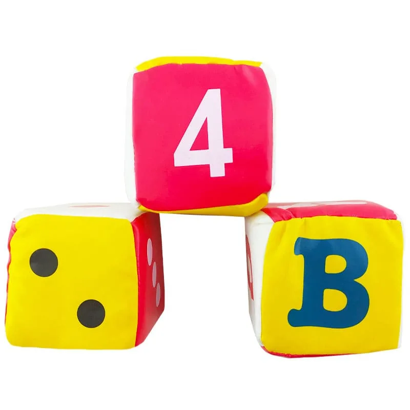 اسباب بازی بچگانه تاس اسفنجی سه عددی