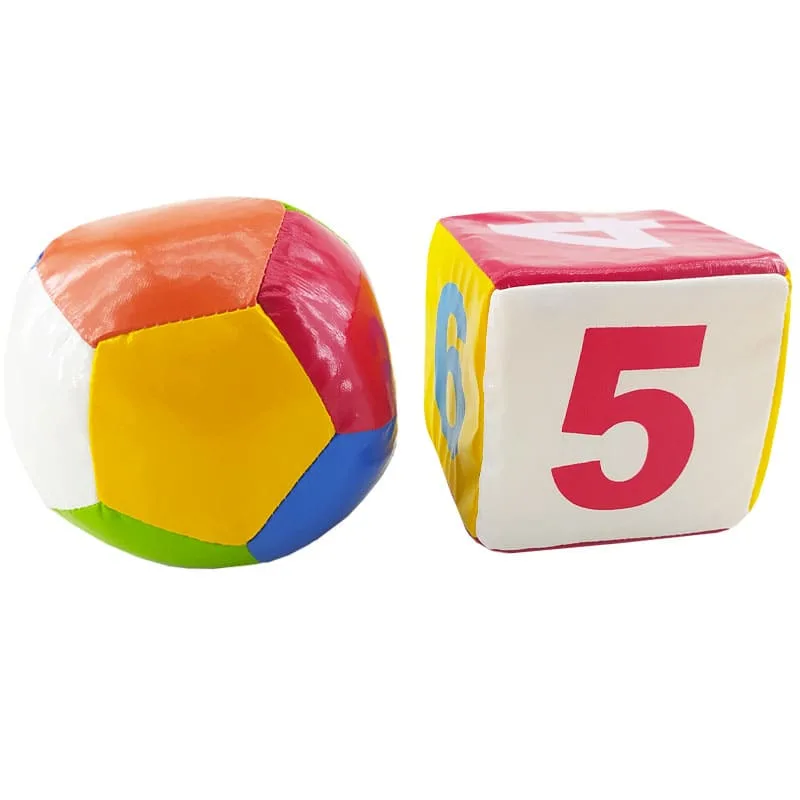 اسباب بازی توپ و تاس اعداد اسفنجی