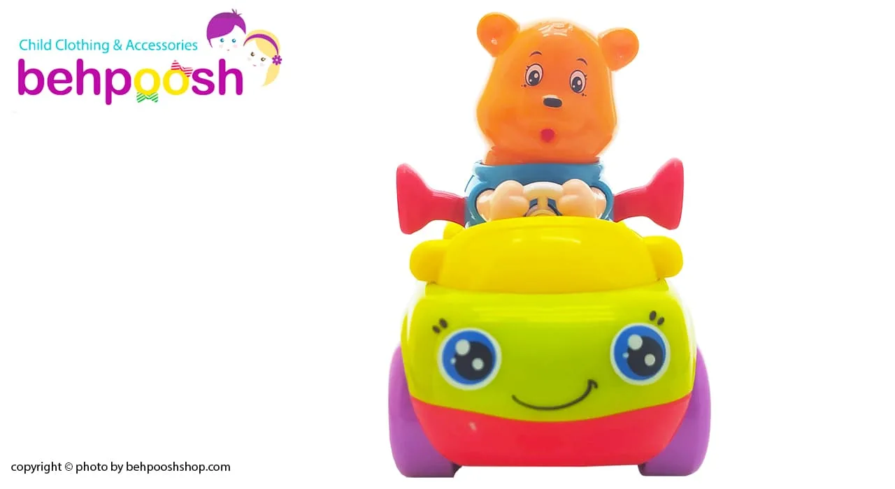 اسباب بازی ماشین قدرتی بچگانه طرح خرس Hola