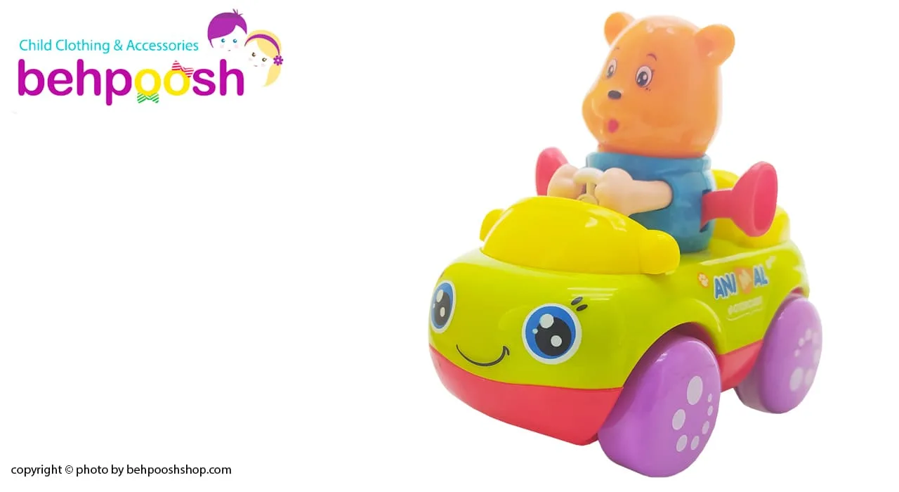 اسباب بازی ماشین قدرتی بچگانه طرح خرس Hola