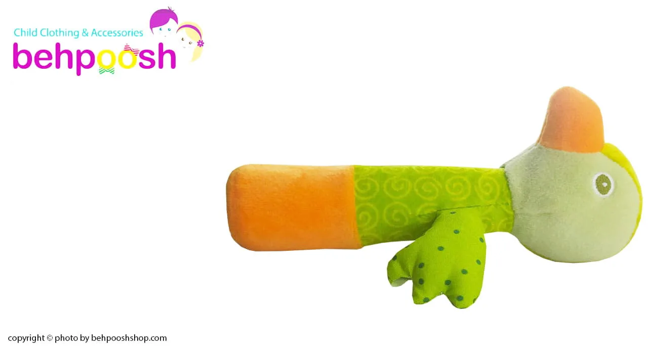 جغجغه سوسیسی بچگانه طرح طوطی