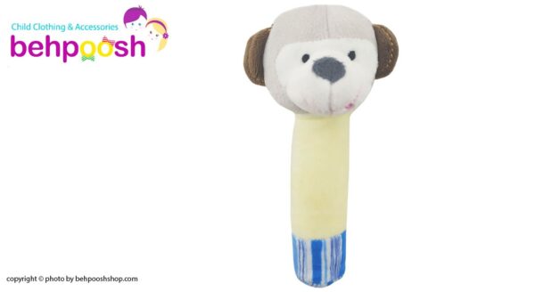 جغجغه سوسیسی بچگانه  عروسکی طرح حیوانات