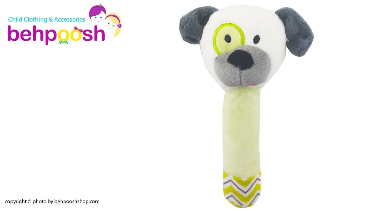 جغجغه سوسیسی بچگانه  عروسکی طرح حیوانات