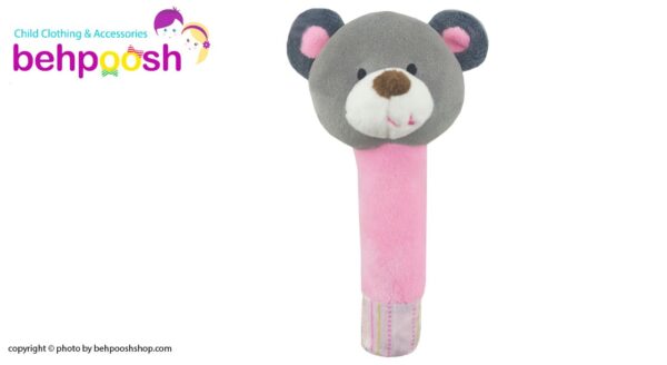 جغجغه سوسیسی بچگانه  عروسکی طرح حیوانات