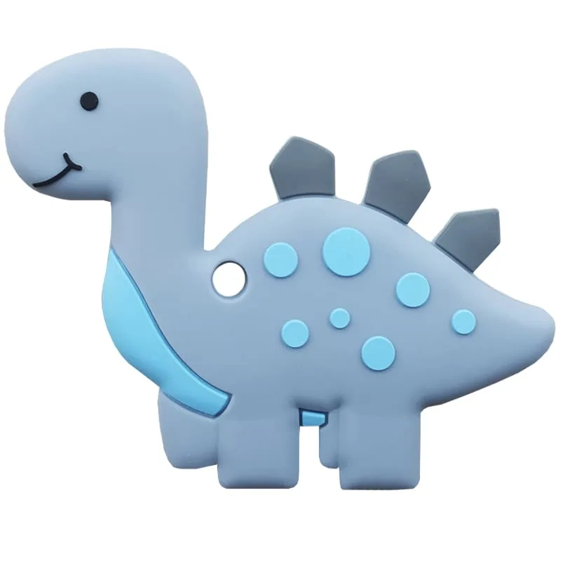 دندان گیر دستگیره دار دایناسور خالدار baby toys