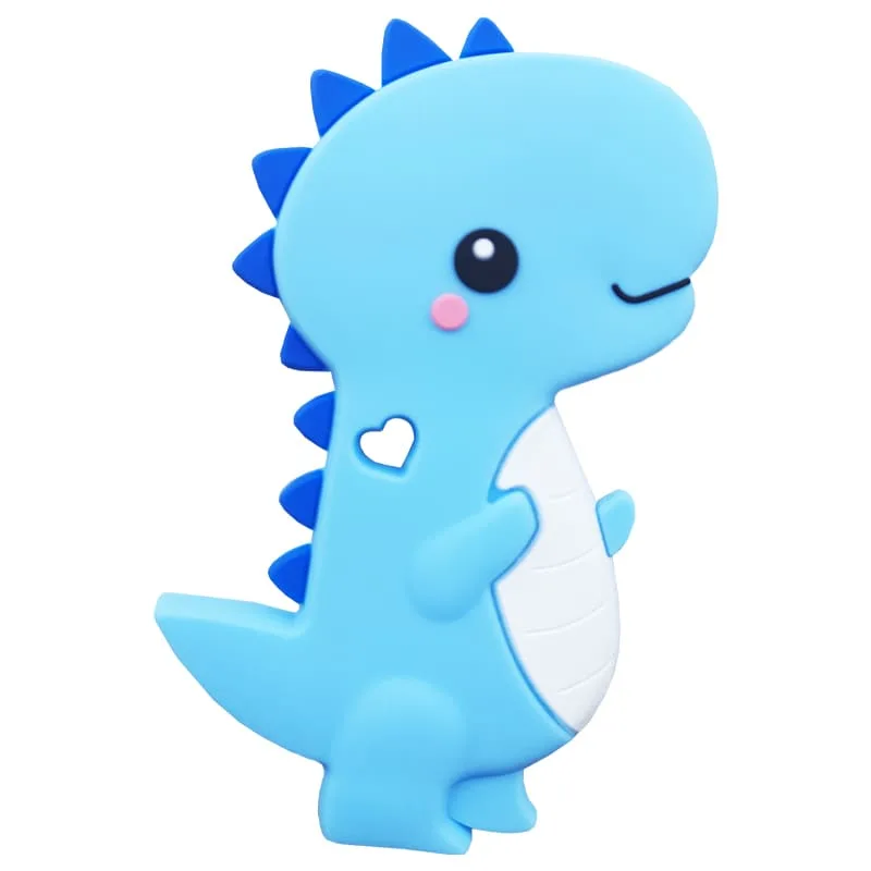 دندان گیر دستگیره دار مدل دایناسور قلبی baby toys