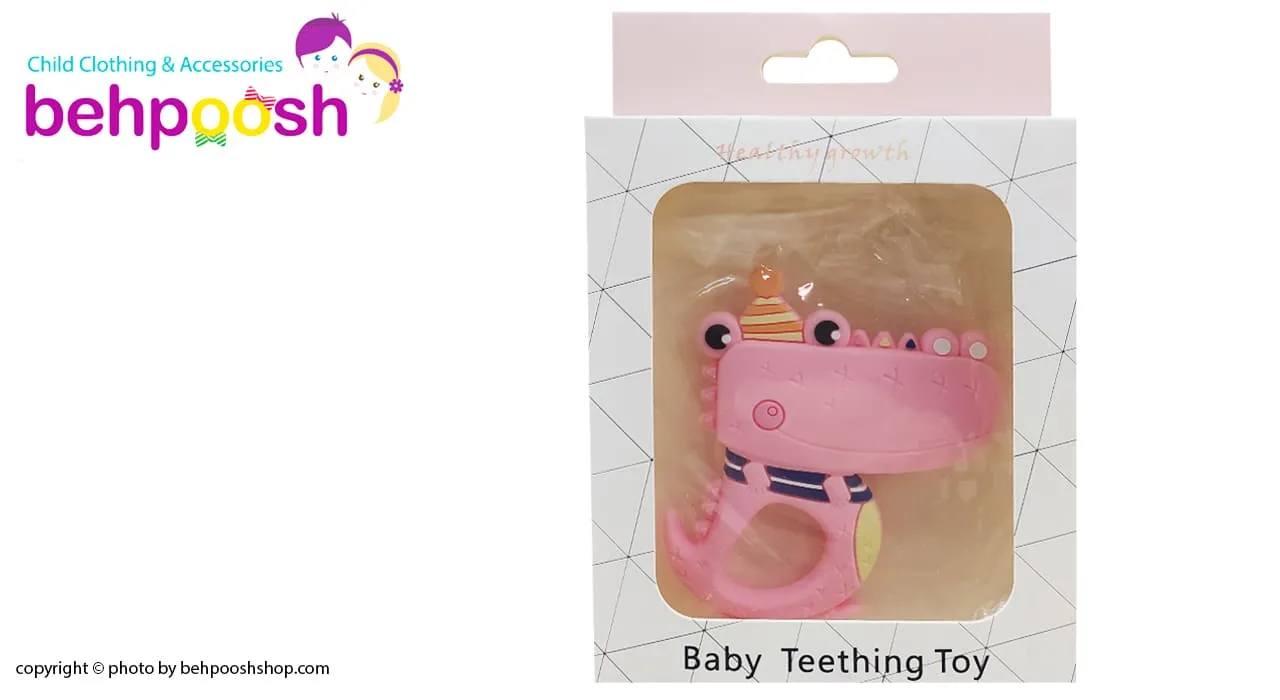 دندان گیر دستگیره دار مدل تمساح کلاه دار baby toys