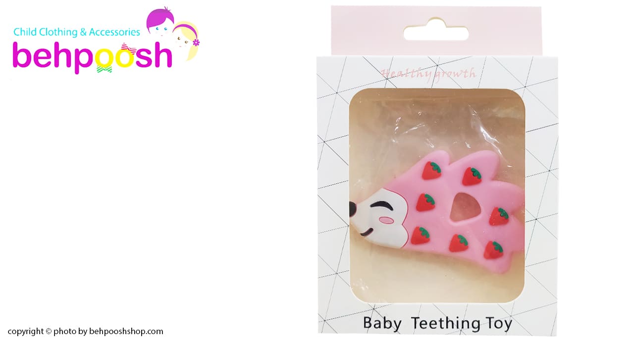 دندان گیر دستگیره دار مدل جوجه تیغی baby toys