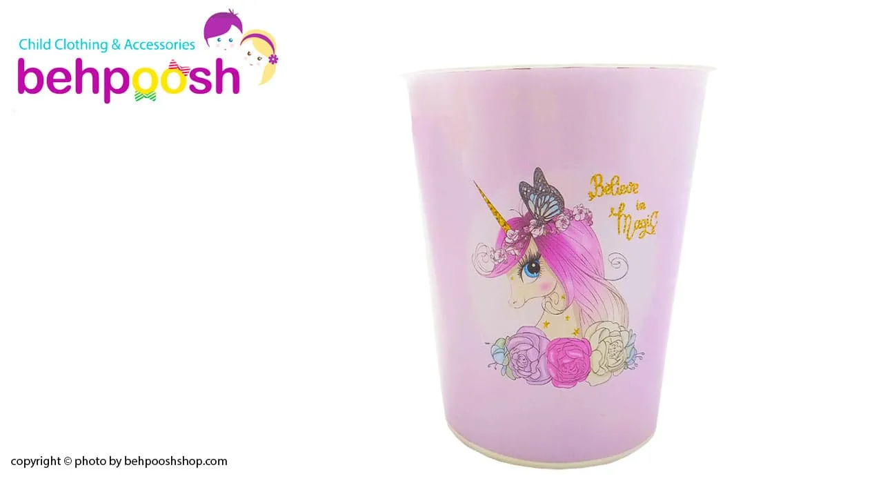 سطل آشغال و جا دستمالی پونی و پروانه ماوی کارپت Mavi Carpet