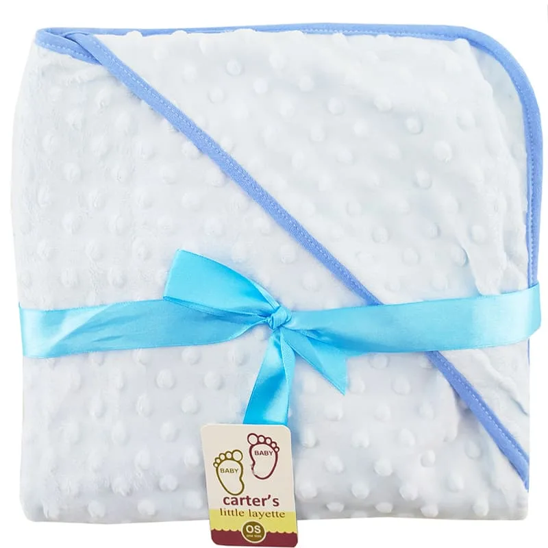 پتو کلاه دار نوزادی طرح حباب دار کارترز Carters