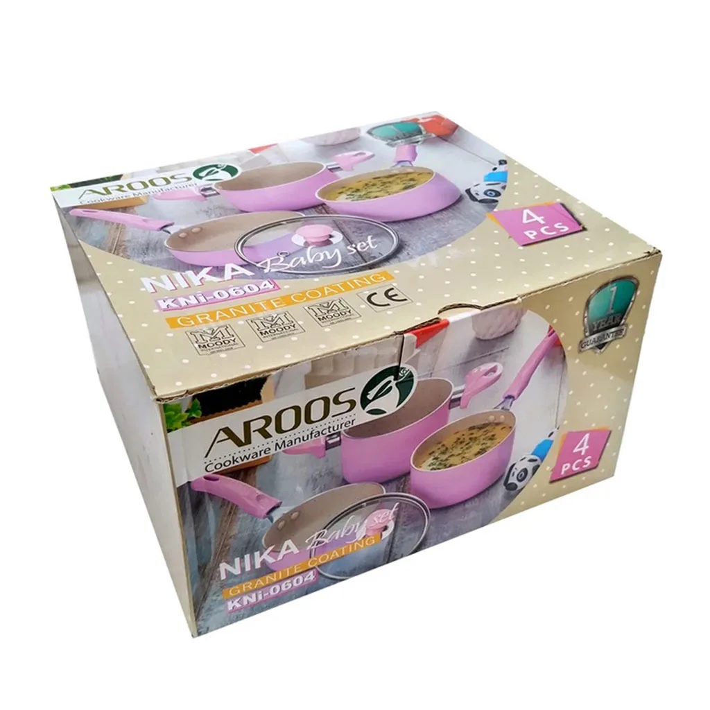 سرویس قابلمه چدن گرانیتی عروس نیکا Aroos