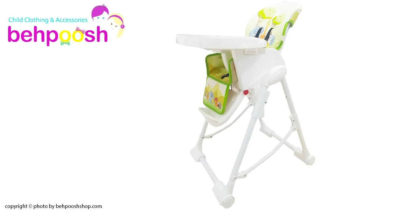 صندلی غذای کودک طرح جنگل زویه Zooye