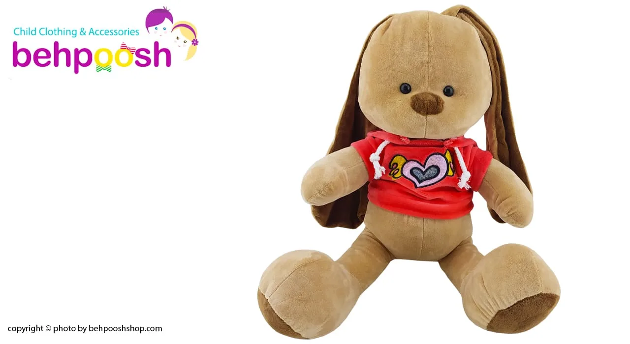 عروسک بچگانه خرگوش لپ قلبی نانو Nino