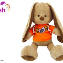 اسباب بازی عروسک خرگوش سویشرت قلب دار نانو Nino