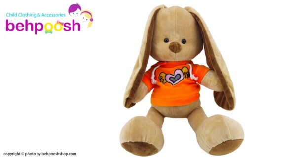 اسباب بازی عروسک خرگوش سویشرت قلب دار نانو Nino