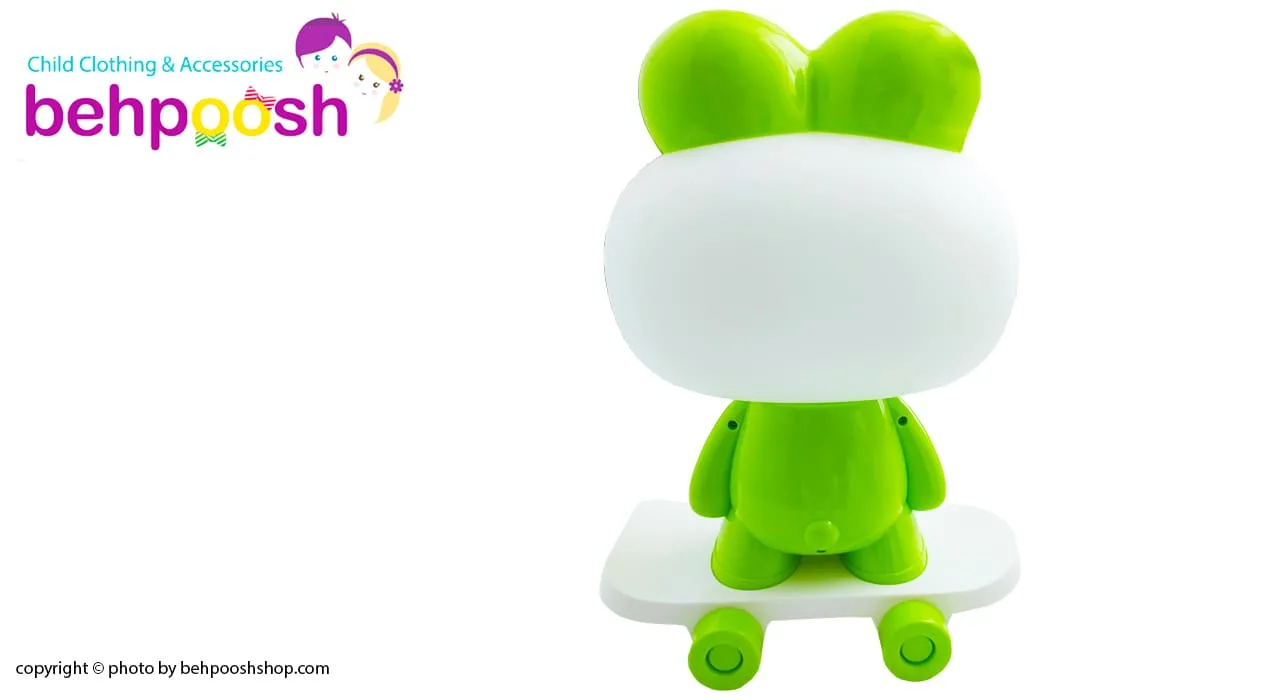 چراغ خواب کودک شارژی پاندا اسکیت سوار