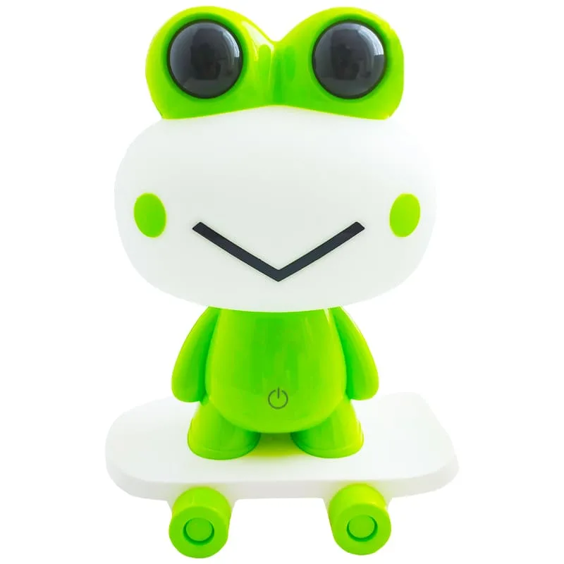 چراغ خواب کودک شارژی طرح قورباغه اسکیت سوار