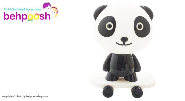 چراغ خواب کودک شارژی پاندا اسکیت سوار