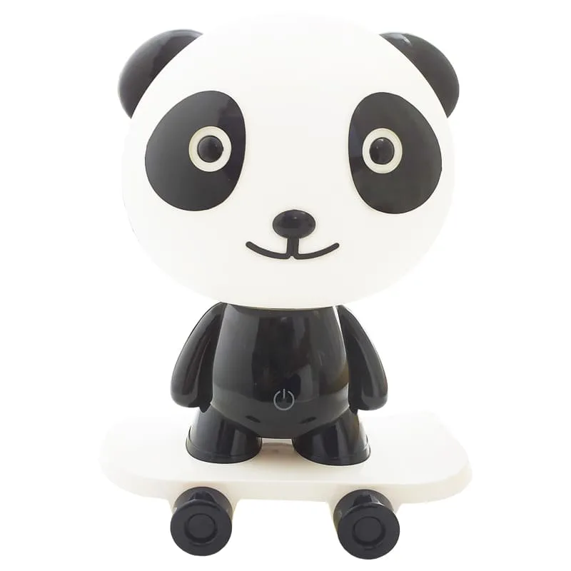 چراغ خواب کودک شارژی پاندا اسکیت سوار