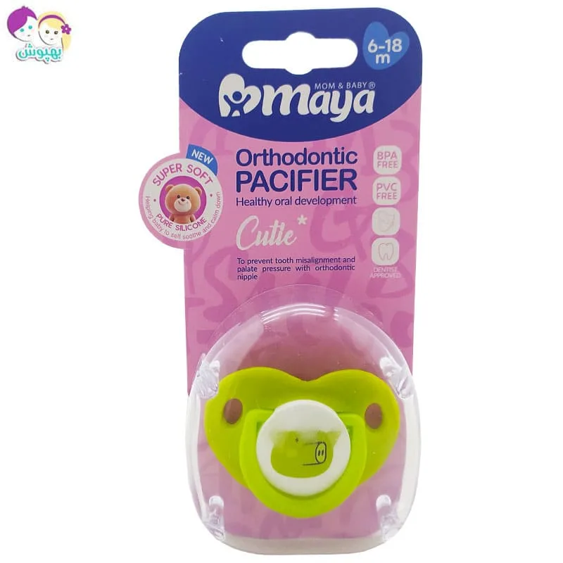 پستانک ارتودنسی حیوانات 6 تا 18 ماهگی مايا Maya