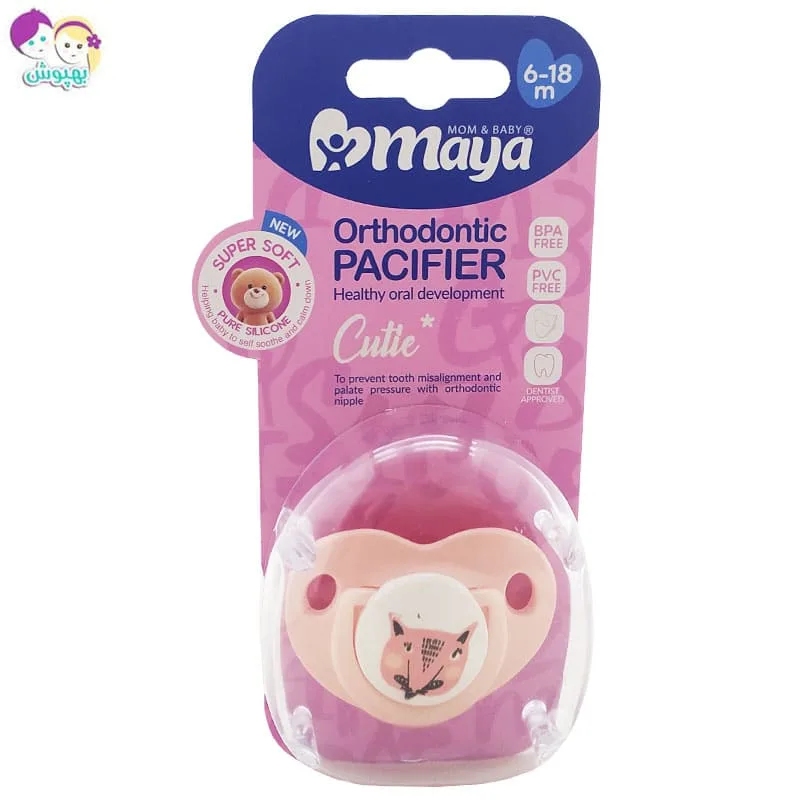 پستانک ارتودنسی حیوانات 6 تا 18 ماهگی مايا Maya