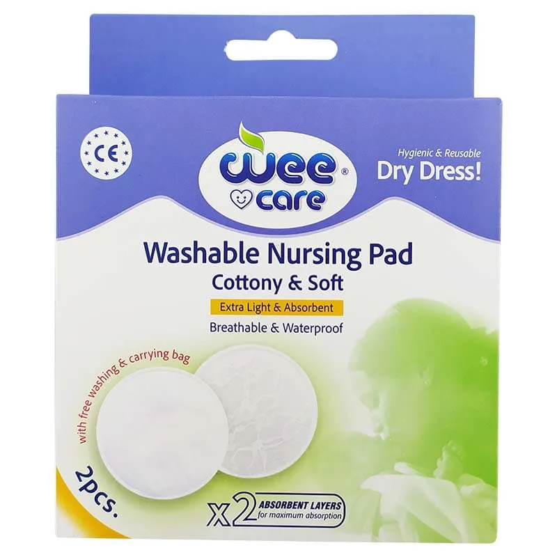 پد سینه دو عددی قابل شستشو Wee care