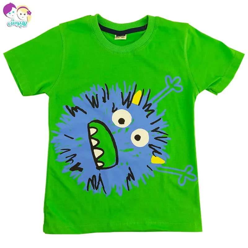 ست تیشرت شلوارک بچگانه طرح میکروب Baby gap