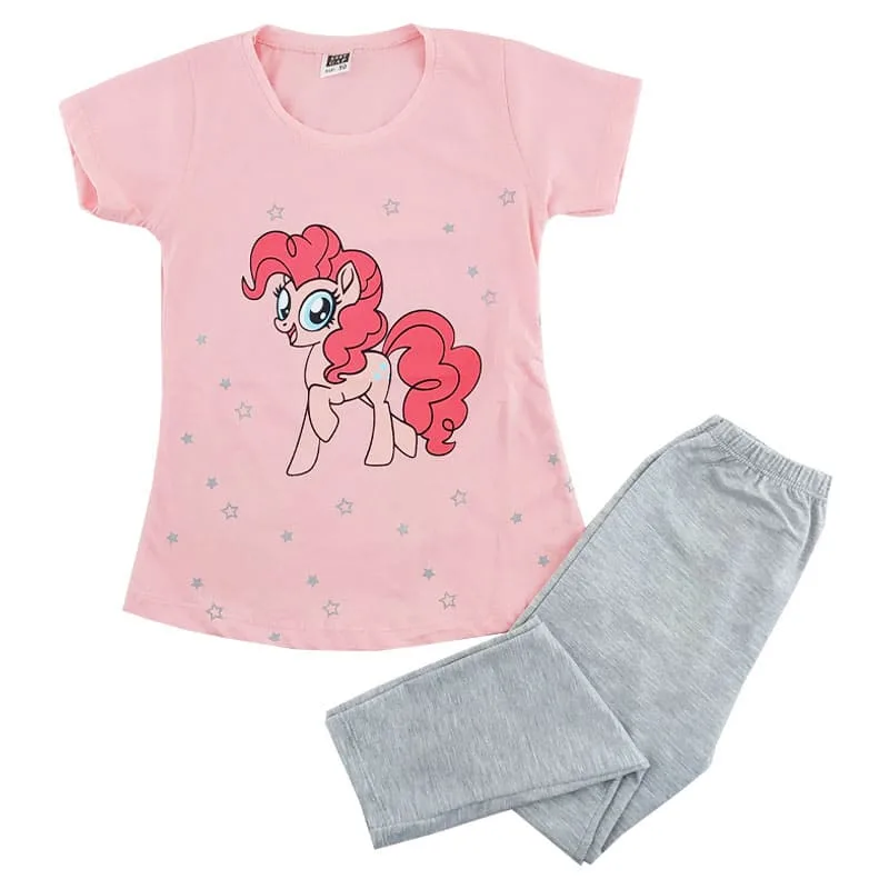 ست تیشرت شلوار دخترانه پونی ستاره دار Baby gap