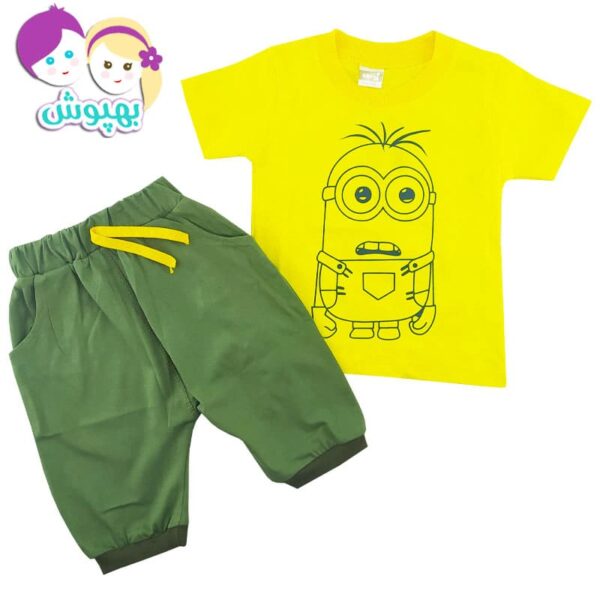 ست تیشرت شلوارک بچگانه طرح مینیون Anil