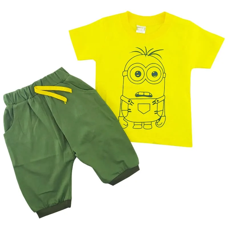 ست تیشرت شلوارک بچگانه طرح مینیون Anil