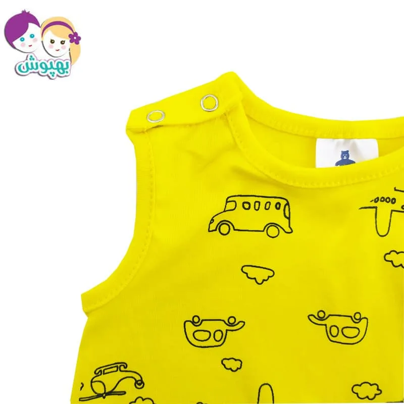 سرهم رامپر نخی بچگانه طرح هواپیما Baby gap
