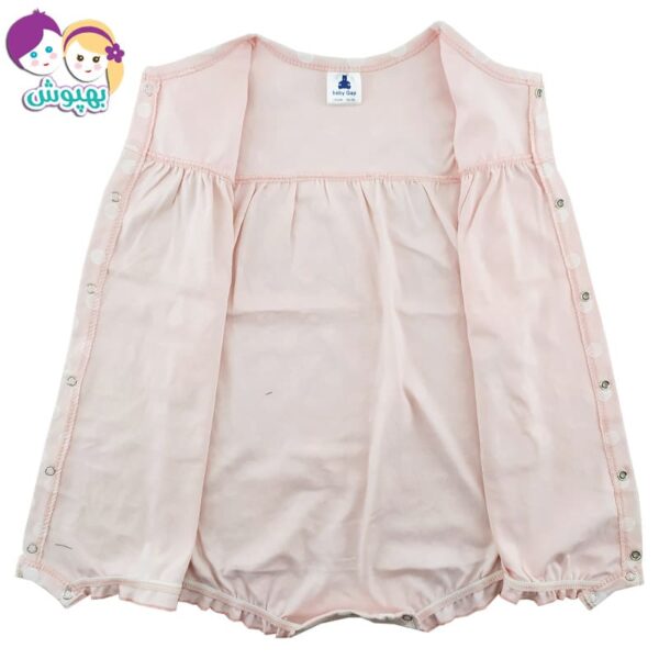 سرهم دخترانه (رامپر) نخی آستین کوتاه رنگین کمان Baby gap