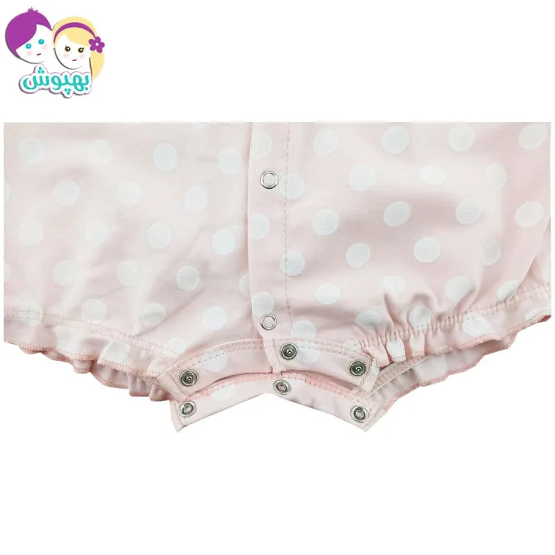 سرهم دخترانه (رامپر) نخی آستین کوتاه رنگین کمان Baby gap