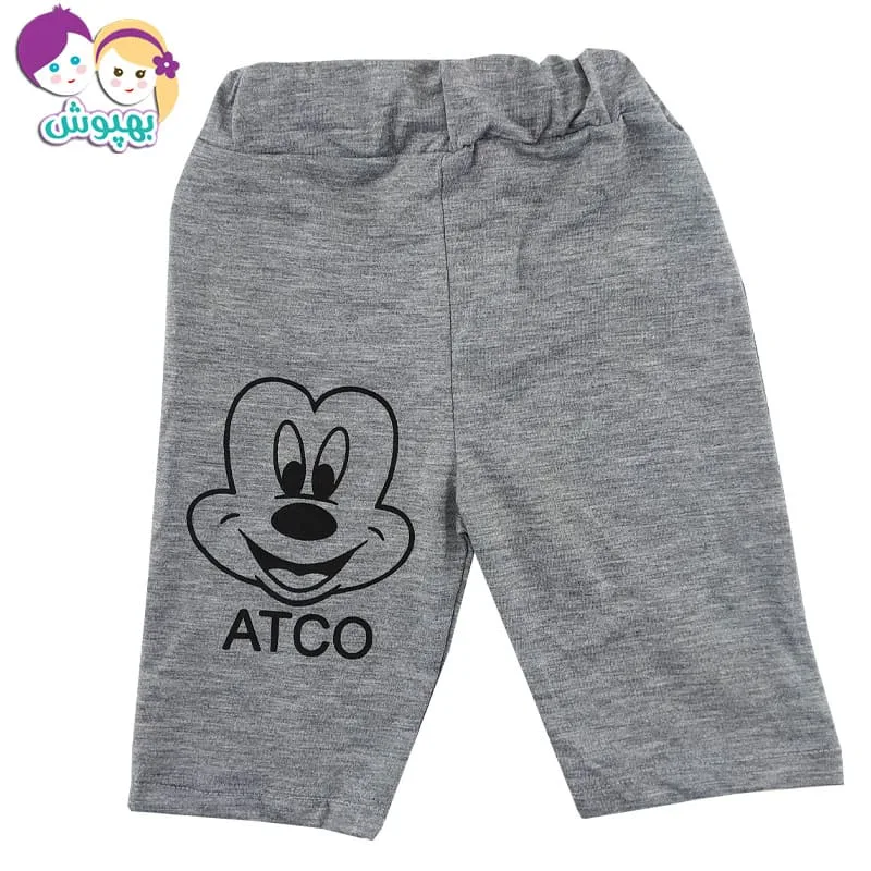 ست تیشرک شلوارک بچگانه طرح میکی موس Amirtak