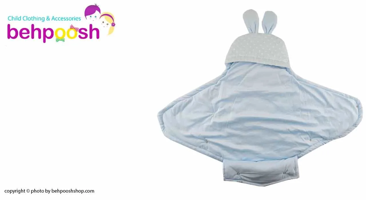 قنداق فرنگی دکمه ای کلاه دار طرح خرس Ouldooz bebek