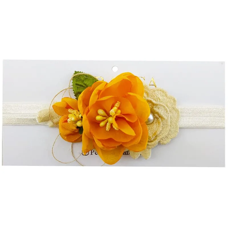 هدبند کشی دخترنه گل گیپوری Perance hairbows