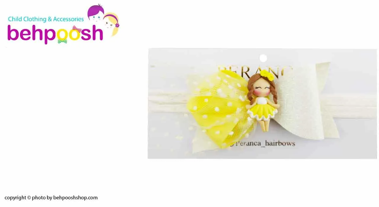 هدبند توری پاپیونی دخترانه عروسکی Perance hairbows