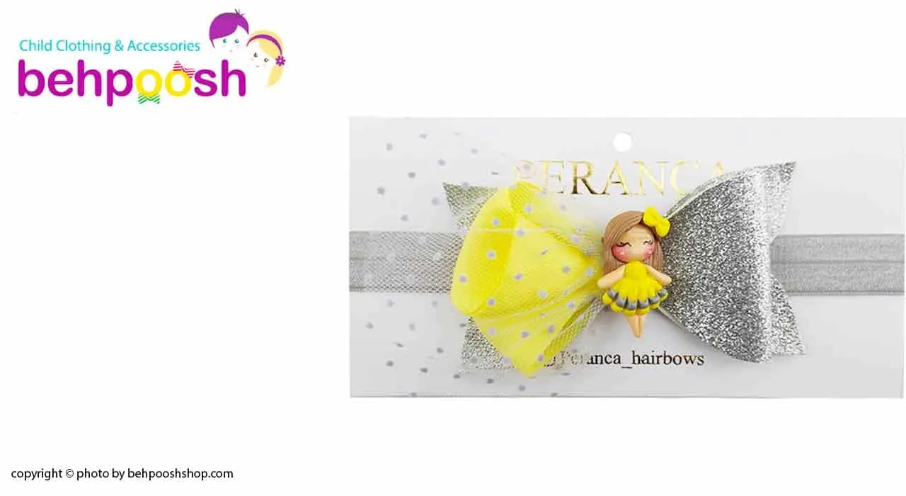 هدبند توری پاپیونی دخترانه عروسکی Perance hairbows