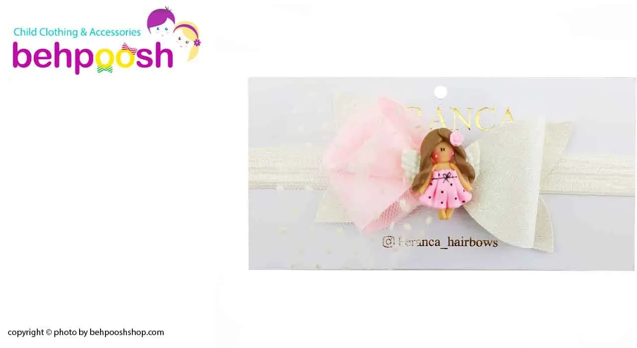 هدبند توری پاپیونی دخترانه عروسکی Perance hairbows