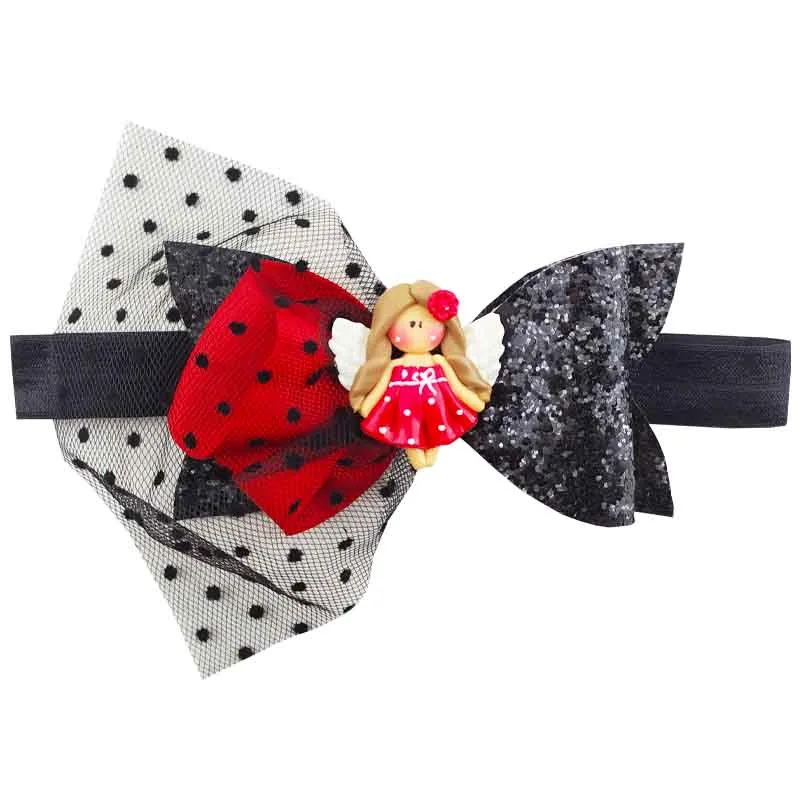 هدبند توری پاپیونی دخترانه عروسکی Perance hairbows